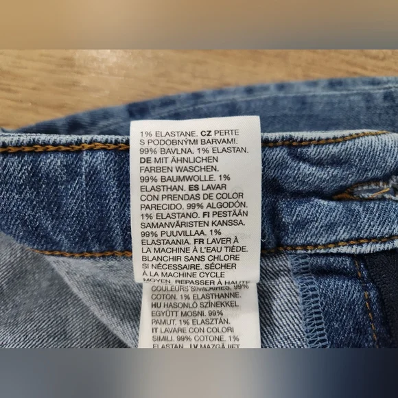 Paris Atelier & Other Stories Faded Flare Patch Pocket High Rise Jeans 28 (D16) - Picture 9 of 11